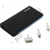 Внешний аккумулятор KS-is Power Bank KS-240 Black (2xUSB 2.1A, 9800mAh,  3 адаптера, Li-lon)