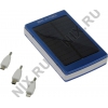 Внешний аккумулятор KS-is Power Bank KS-225 Blue (2xUSB 2.1A, 13800mAh,  1 адаптер,фонарь,солнечная панель,Li-lon)