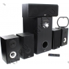 Колонки SVEN BTR5-10 Black (5x15W+Subwoofer 60W,  дерево, FM, ПДУ)