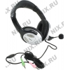 Наушники с микрофоном SVEN AP-670MV <Black-Silver> (шнур 2.5м, с  регулятором громкости)