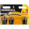 Батарея Duracell Basic LR6-6BL AA (промо:5+1) (6шт) (мин.кол.10)