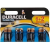 Батарея Duracell Turbo MAX LR6-8BL AA (промо:6+2) (8шт.уп.) (мин.кол.12)