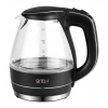 Чайник электрический Sinbo SK 7307 1.5л. 2000Вт черный (корпус: стекло)