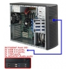 Корпус для сервера MIDTOWER 500W CSE-732D4F-500B Supermicro