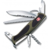 Нож перочинный Victorinox RangerGrip 179 (0.9563.MWC4) 130мм 12функций зеленый/черный карт.коробка