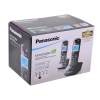 Телефон DECT Panasonic KX-TG2512RU2 АОН, Caller ID 50, 10 мелодий, Спикерфон, Эко-режим, + дополнительная трубка