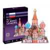 Пазл 3D Cubicfun Собор Василия Блаженного (Россия) (от 12 лет) (MC093H)