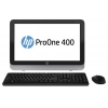 Моноблок HP ProOne 400 G1 19.5" i3 4130T (2.9)/4Gb/500Gb 7.2k/HDG4400/DVDRW/CR/Windows 8.1/GbitEth/WiFi/BT/120W/клавиатура/мышь/Cam/черный/серебристый 1600x900 (D5U19EA)