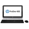 Моноблок HP ProOne 400 G1 23" i5 4590T (2)/4Gb/500Gb 7.2k/HDG4600/DVDRW/CR/Windows 7 Professional 64/GbitEth/WiFi/BT/120W/клавиатура/мышь/черный/серебристый 1920x1080 (G9E66EA)