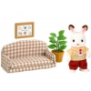 Игровой набор Sylvanian Families "Папа на диване" текстиль/ПВХ/текстиль (от 4 лет) (2201)