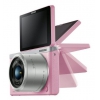 PhotoCamera Samsung NX mini pink 20.5Mpix 9-27mm 3" 1080p SDHC BSI-CMOS turLCD HDMI WiFi Набор с объективом (EV-NXF1ZZB2QRU)