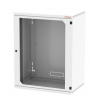 Шкаф настенный Conteg RON-09-60/40-B 9U 600x400мм пер.дв.стекл несъемные бок.пан. 40кг серый