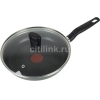 Сковорода Tefal Just 04082100 круглая ручка несъемная (с крышкой) черный (9100015400)