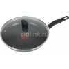 Сковорода Tefal Just 04082120 круглая ручка несъемная (с крышкой) черный (9100015402)