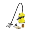 Пылесос Karcher WD 3 P сухая уборка, с мешком для сбора пыли, с циклонным фильтром, работа от сети, потребляемая мощность 1400 Вт, вес 5.7 кг (1.629-880.0)