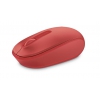 Мышь Microsoft Mobile Mouse 1850 красный оптическая (1000dpi) беспроводная USB для ноутбука (2but) (U7Z-00034)