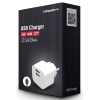 Зарядное устройство Ippon 1A+1A + microUSB cable белый (TC322wm)