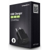 Зарядное устройство Ippon 1A+2.4А + microUSB cable черный (TC323bm)