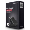 Зарядное устройство Ippon 2.4A + microUSB cable черный (TC312bm)
