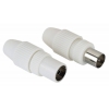 Набор разъемов Hama 00122474 Coax(m)-Coax(f) с клеммным соединением
