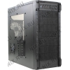 Miditower FOX <8825-BK> Black ATX без БП,  с окном