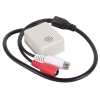 Высокочувствительный микрофон для видеосистем ORIENT VMC-04X, активный с АРУ, в корпусе, питание 6-12В, разъемы: RCA+питание