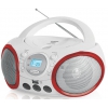 Аудиомагнитола BBK BX150U белый/красный 4Вт/CD/CDRW/MP3/FM(an)/USB ((CDS) CD-МАГНИТОЛА BX150U Б/КР)