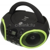 Аудиомагнитола BBK BX150U черный/зеленый 4Вт/CD/CDRW/MP3/FM(an)/USB