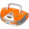 Аудиомагнитола BBK BX325U оранжевый/серебристый 5Вт/CD/CDRW/MP3/FM(an)/USB