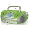 Аудиомагнитола BBK BX325U салатовый/серебристый 5Вт/CD/CDRW/MP3/FM(an)/USB