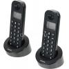 Р/Телефон Dect Philips D1202B/51 черный (труб. в компл.:2шт) АОН