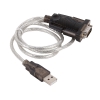 Кабель-адаптер USB AM <-> COM DB9M(RS232) Orient USS-101N,chipset Prolific PL2303TA, поддержка Win 8/8.1, 0.8м, крепление винты (29825)