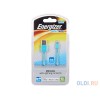 Кабель Energizer SYIPBL2 кабель для Apple iPhone/iPad 5 Lighting original длина кабеля 1м, голубой