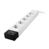 Сетевой фильтр Energizer SPEC5P2UEU2 2хUSB 2A, 5 розетки 220V, белый