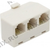 Greenconnection <GA-RJ11-T-3> Разветвитель  RJ-11(6P4C) -->3xRJ-11(6P4C)