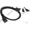 Greenconnection <GC-HM019-1.0m(-L)> Кабель HDMI to HDMI (19M -19M) 1м ver1.4 (повор. на  180  градусов  разъёмы)