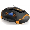 Аудиомагнитола BBK BX316U черный/оранжевый 6Вт/CD/CDRW/MP3/FM(dig)/USB