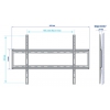 Кронштейн для телевизора Kromax Ideal-1 темно-серый 32"-70" макс.50кг настенный фиксированный (20185)