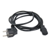 Кабель компьютер --> розетка 220V ( угловая Евровилка) <VDE> 3G*0,5mm2 VCOM <CE021-CU0.5-1.8> , 1.8м (CE021-CU0.5-1.8M)