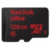Карта памяти MicroSDHC 128Gb SanDisk UHS-I Ultra Class10 + SD Adapter (SDSDQUA-128G-G46A)