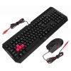 Клавиатура + мышь A4 Bloody Q1100 (Q100+S2) клав:черный/красный мышь:черный/красный USB Multimedia