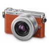 Фотоаппарат Panasonic DMC-GM1KEE-D Silver-Brown <16.1Mp, 4/3, 3" LCD, 12-32mm, WiFi> (сменная оптика)