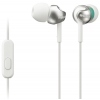 Гарнитура SONY MDR-EX110APW вкладыши, цвет белый (MDREX110APW.CE7)