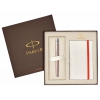 Набор Parker IM Premium F222 (1910298 ) Metallic Pink CT (F) ювелирная латунь ручка перьевая, блокнот перо нержавеющая сталь блестящий хром