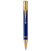 Ручка шариковая Parker Duofold K74 Historical Colors (1907186) Lapis Lazuli GT M черные чернила подар.кор.