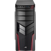 Корпус Aerocool [PGS-V] V2X чёрно-красный , ATX, без БП, 1х USB 3.0 + 2х USB 2.0. 1х 92мм вентилятор, петля для замка. (4713105952650)