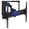 Кронштейн Kromax LEDAS-80 Black для LED/LCD ТV 32"-65",  45 кг, настенный, 4 ст свободы, наклон ±12°, поворот 180°, от стены 70-580 мм,  VESA 600x400 (20184)