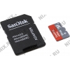SanDisk Mobile Ultra <SDSDQUAN-064G-G4A> microSDXC Memory Card 64Gb Class10 UHS-I  U1+microSD-->SD Adapter