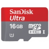Флеш карта microSDHC 16Gb Class10 Sandisk SDSDQUIN-016G-G4 + adapter