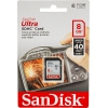 Флеш карта SDHC 8Gb Class10 Sandisk SDSDUN-008G-G46 Ultra